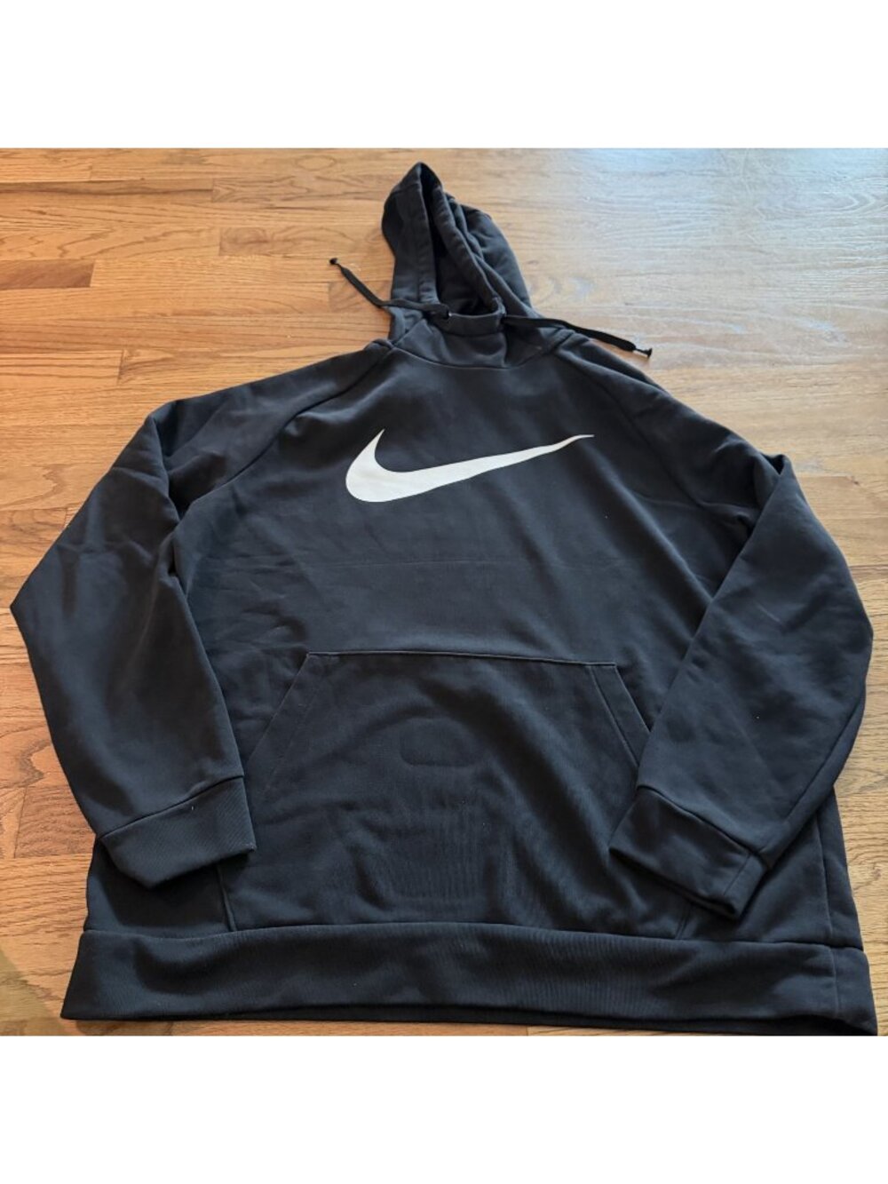 NIKE MENS BLACK HOODIE SWEATSHIRT LARGE HOODED